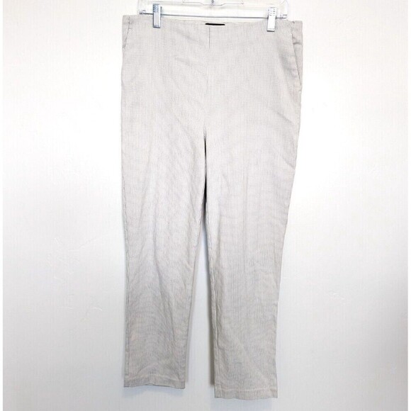 Massimo Fabbro Dress Pants Womens Size 12 White Ankle Italy - Picture 1 of 11
